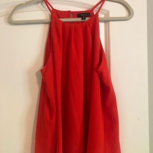 Red High-Neck Tank - Size S